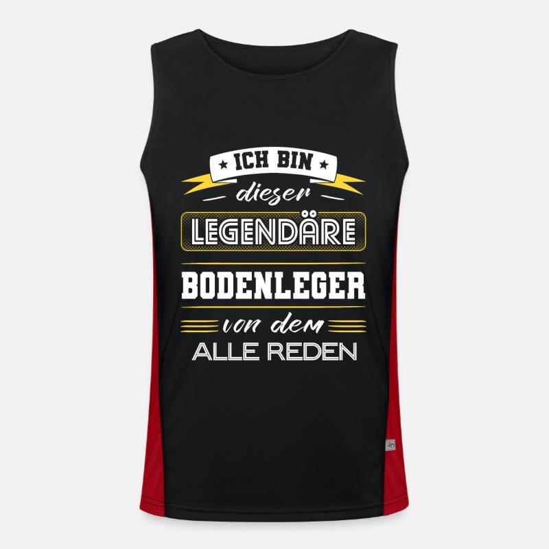 Ich Bin Dieser Legendäre Bodenleger Geschenk Funktionelles Kontrast-Tank Top für Männer 