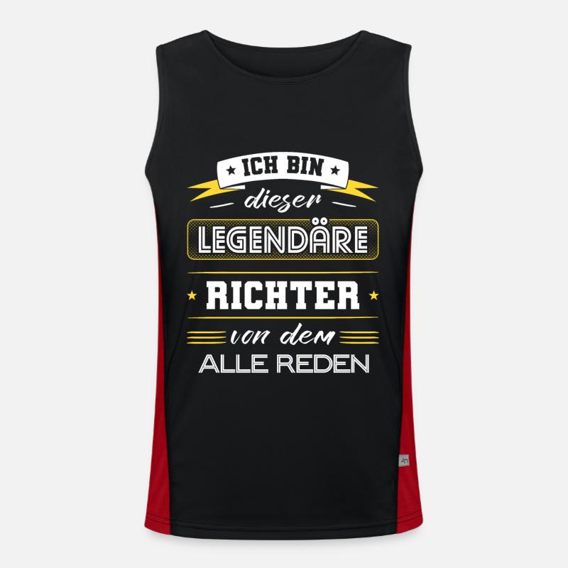 Ich Bin Dieser Legendäre Richter Geschenk Funktionelles Kontrast-Tank Top für Männer 