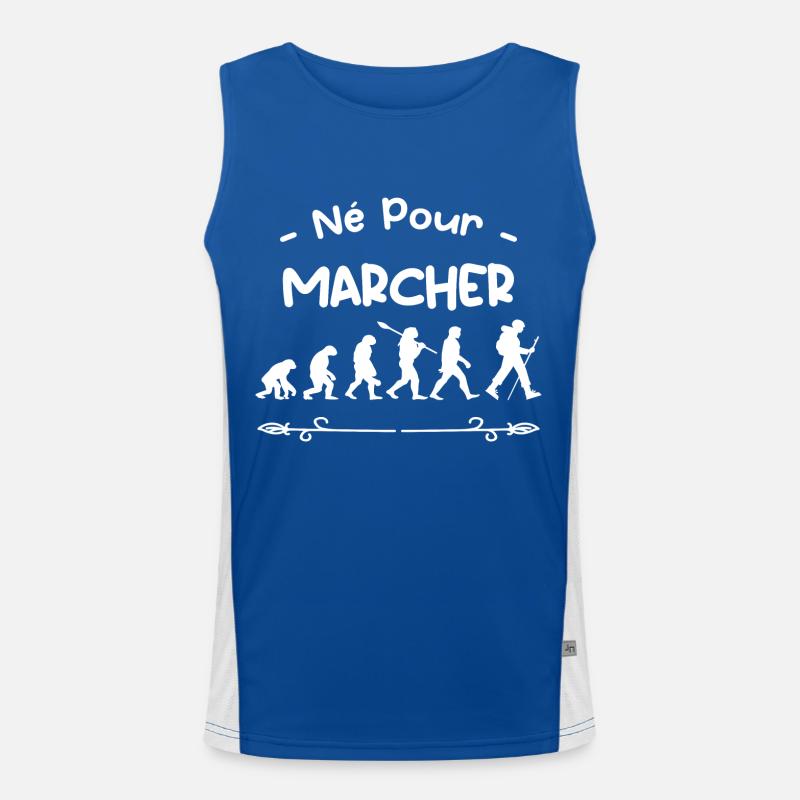 né pour marcher évolution Débardeur respirant contrasté Homme 