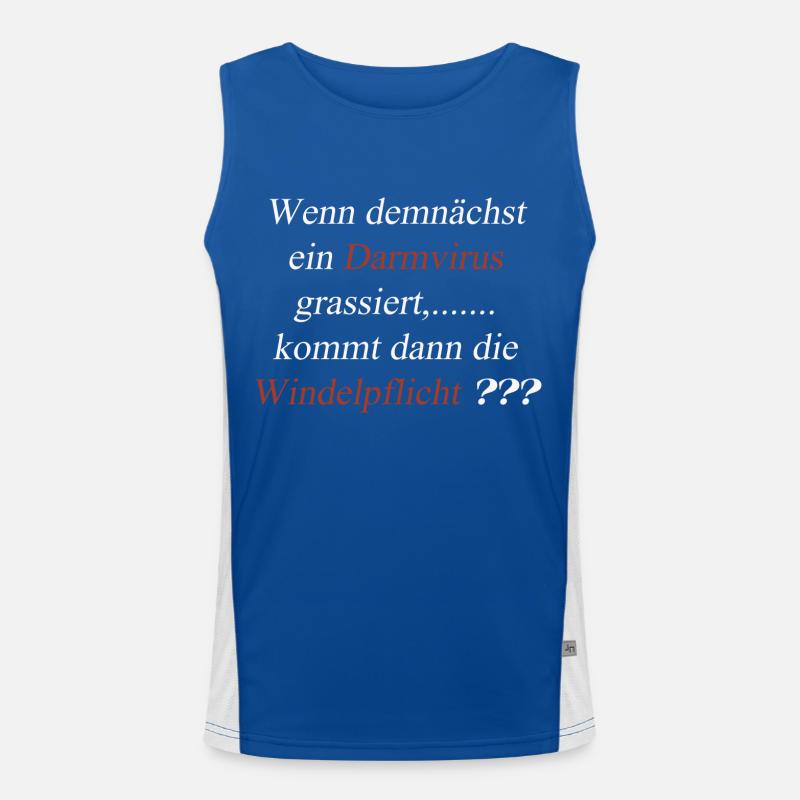 Windelpflicht Funktionelles Kontrast-Tank Top für Männer 