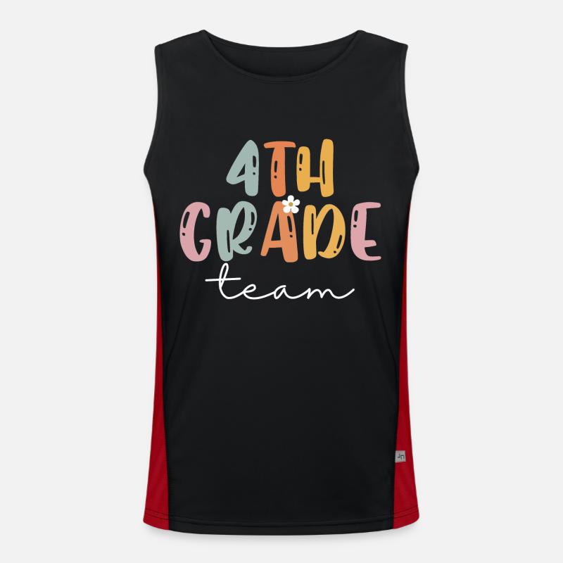 Équipe 4th Grade Squad École élémentaire Débardeur respirant contrasté Homme 