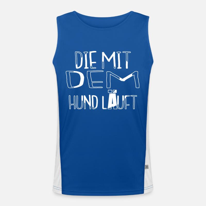 geschenkidee terrier windhund boxer schäferhund Funktionelles Kontrast-Tank Top für Männer 