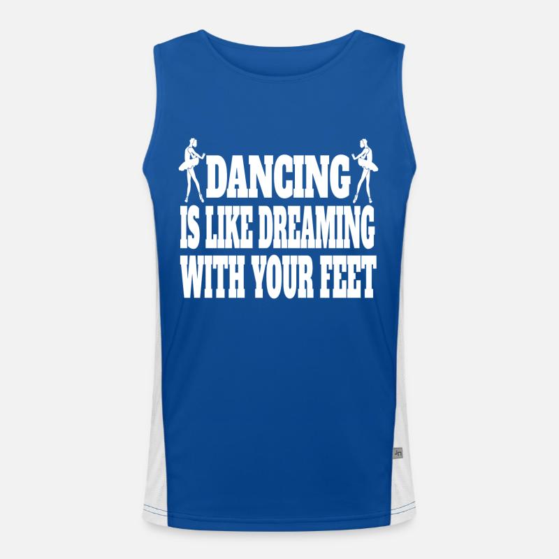 Ballet Dancer Gift Dance Ballerina Dance Class Men's Functional Contrast Tank Top 