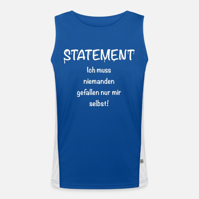Statement Aussage Funktionelles Kontrast-Tank Top für Männer 