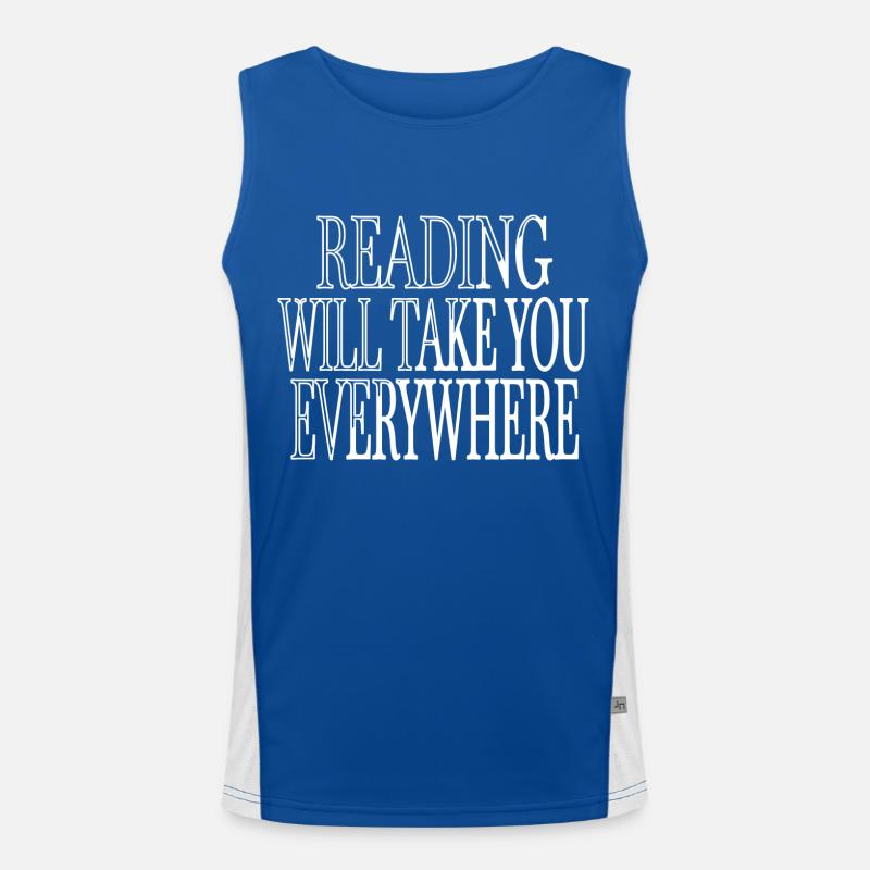 bday readers lover book lover statement funny Funktionelles Kontrast-Tank Top für Männer 