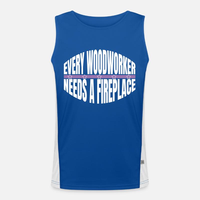 idée cadeau drôle de menuiserie papaconstruction de conception Débardeur respirant contrasté Homme 