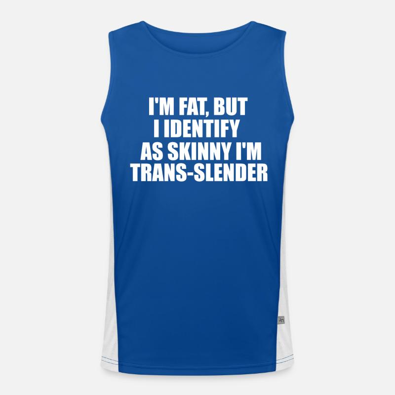 drôle de citation grasse Débardeur respirant contrasté Homme 