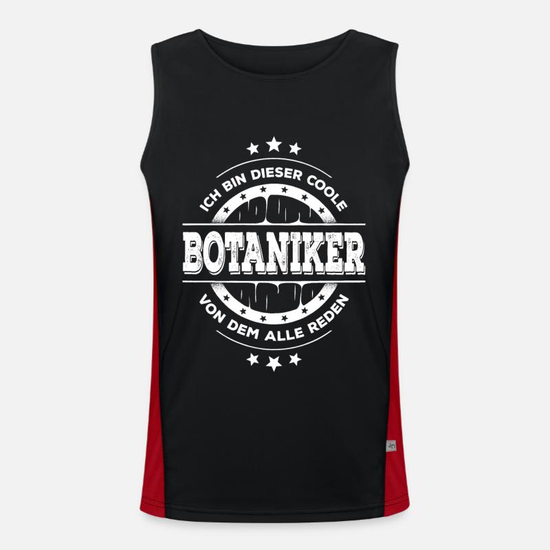 Botaniker Kollegen Geburtstag Botanik Geschenk Funktionelles Kontrast-Tank Top für Männer 