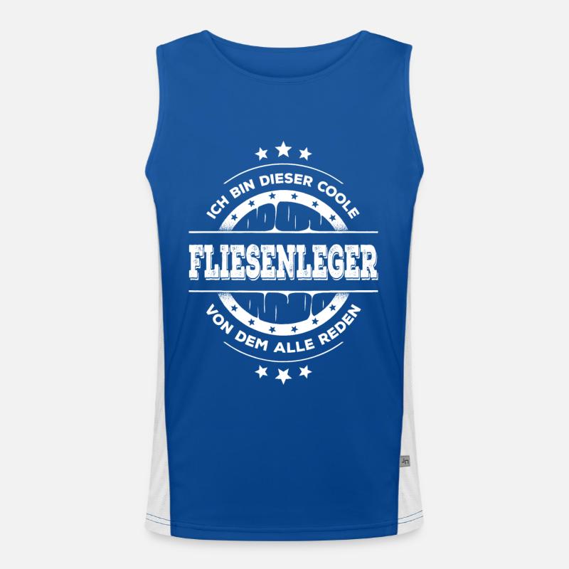 Fliesenleger Geburtstag Bodenleger Geschenk Funktionelles Kontrast-Tank Top für Männer 