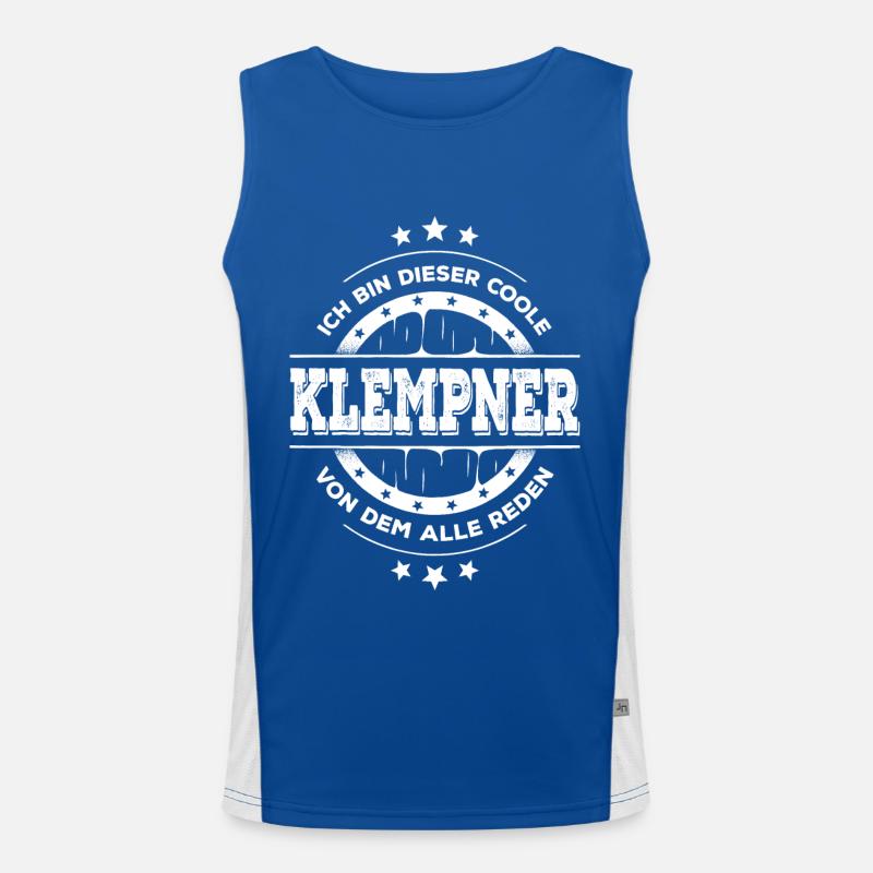Klempner Kollegen Geburtstag Handwerker Geschenk Funktionelles Kontrast-Tank Top für Männer 