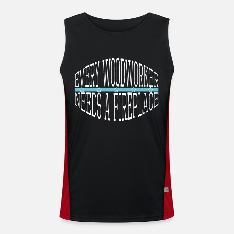 americas chainsaw grab tree Funktionelles Kontrast-Tank Top für Männer 