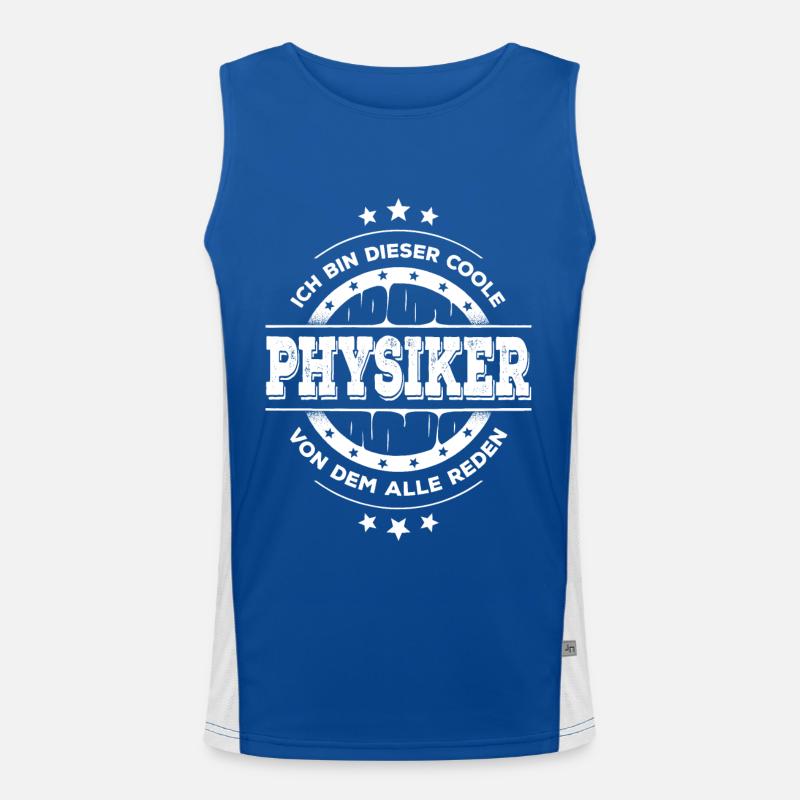 Physiker Geburtstag Physikstudium Geschenk Funktionelles Kontrast-Tank Top für Männer 