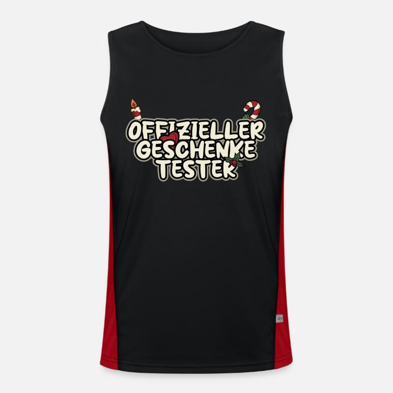 Weihnachten Offizieller Geschenketester Funktionelles Kontrast-Tank Top für Männer 