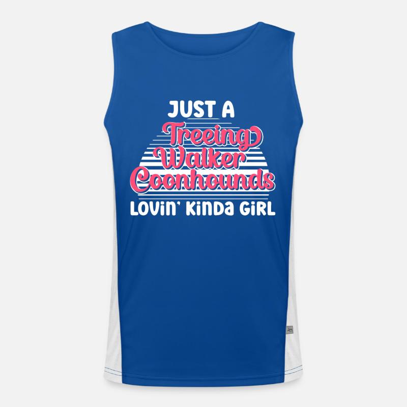 Treeing Walker Coonhound Men's Functional Contrast Tank Top 