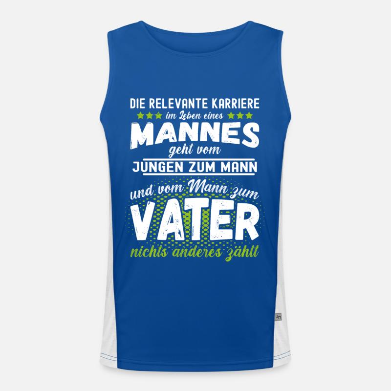 Die relevante Karriere im Leben eines Mannes Funktionelles Kontrast-Tank Top für Männer 