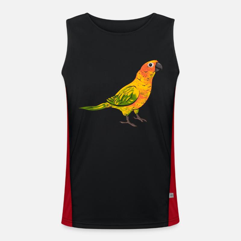 Molina Perruche Perroquet Oiseau Perruche Soleil Débardeur respirant contrasté Homme 