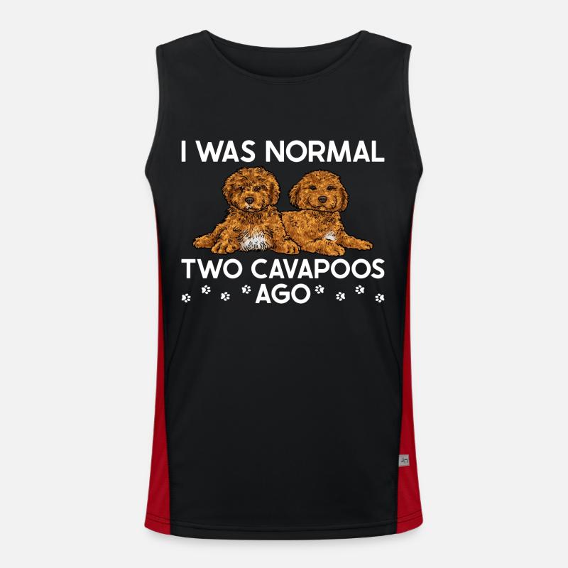 Cavapoo Cavoodle Capoodle Chien Débardeur respirant contrasté Homme 