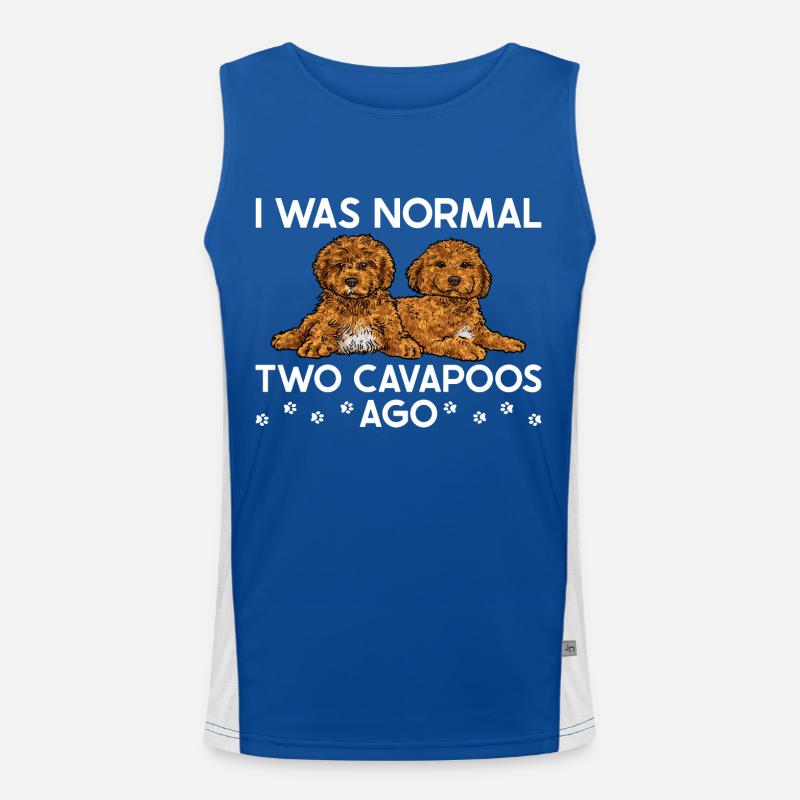 Cavapoo Cavoodle Capoodle Dog Men's Functional Contrast Tank Top 