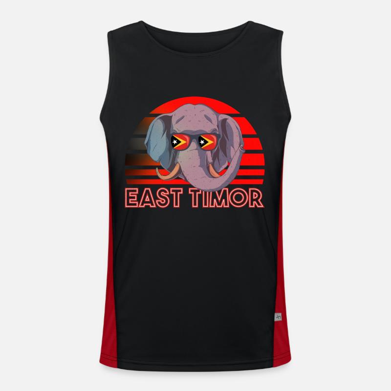 Osttimor Funktionelles Kontrast-Tank Top für Männer 