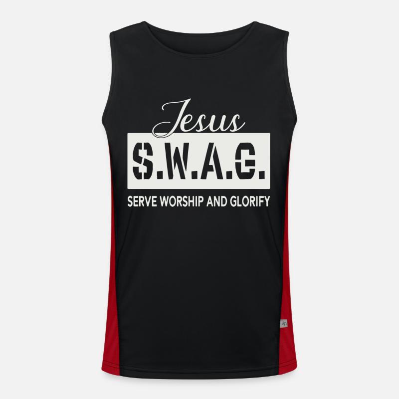 Jésus Swag Débardeur respirant contrasté Homme 