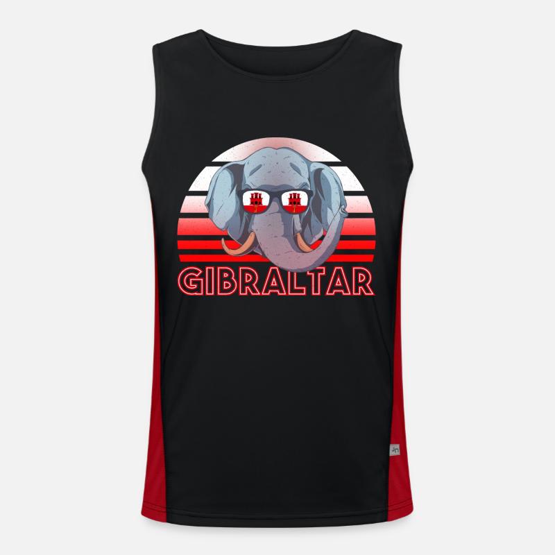 Gibraltar Funktionelles Kontrast-Tank Top für Männer 