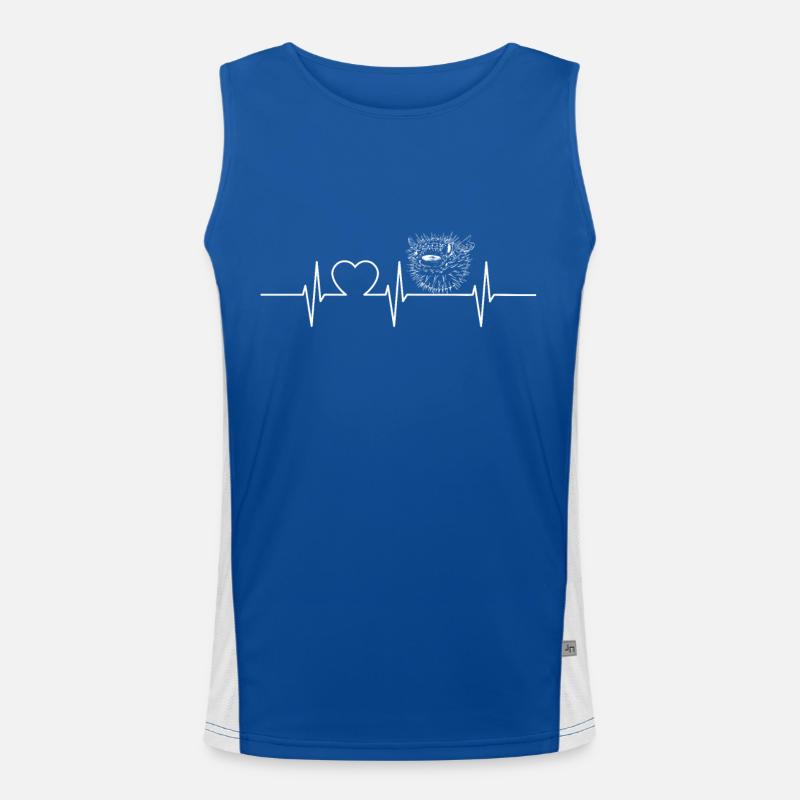 Pufferfishs Animal Protectionc cute Pufferfish Funktionelles Kontrast-Tank Top für Männer 