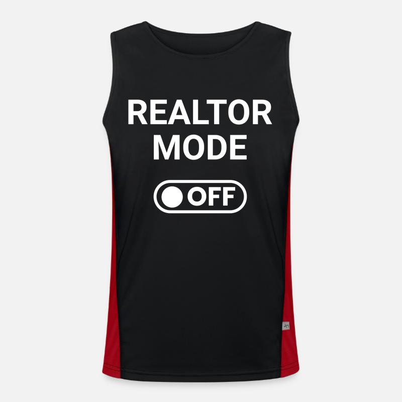 Realtor Mode OFF Men's Functional Contrast Tank Top 