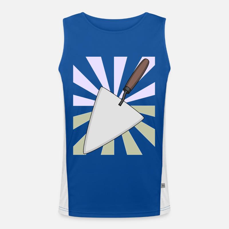 Christmas Gift Bricklayer's Trowel Craftsman Builder Men's Functional Contrast Tank Top 