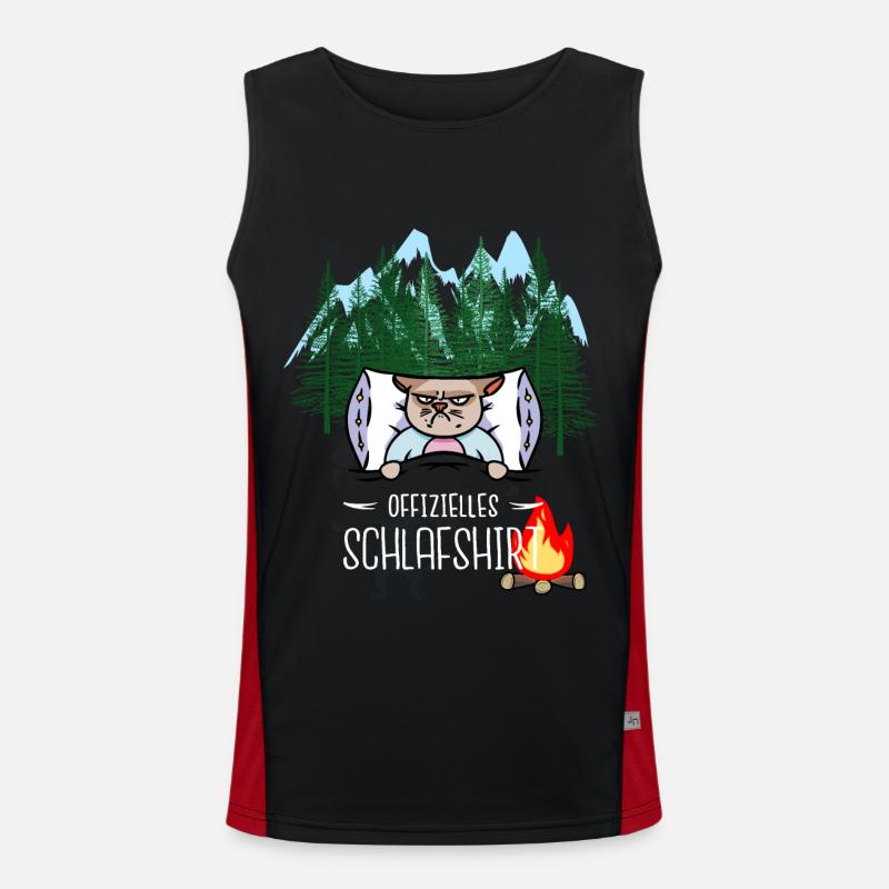 naturally sleep forest dwellers eco freak dream Men's Functional Contrast Tank Top 