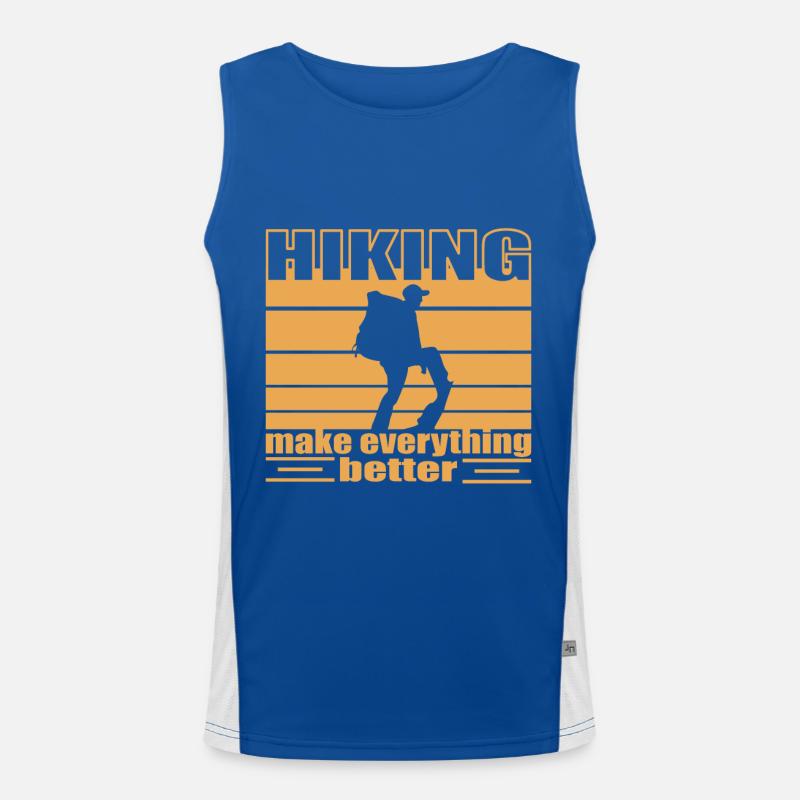 Hiking make everything better Trekking backbacking Men's Functional Contrast Tank Top 