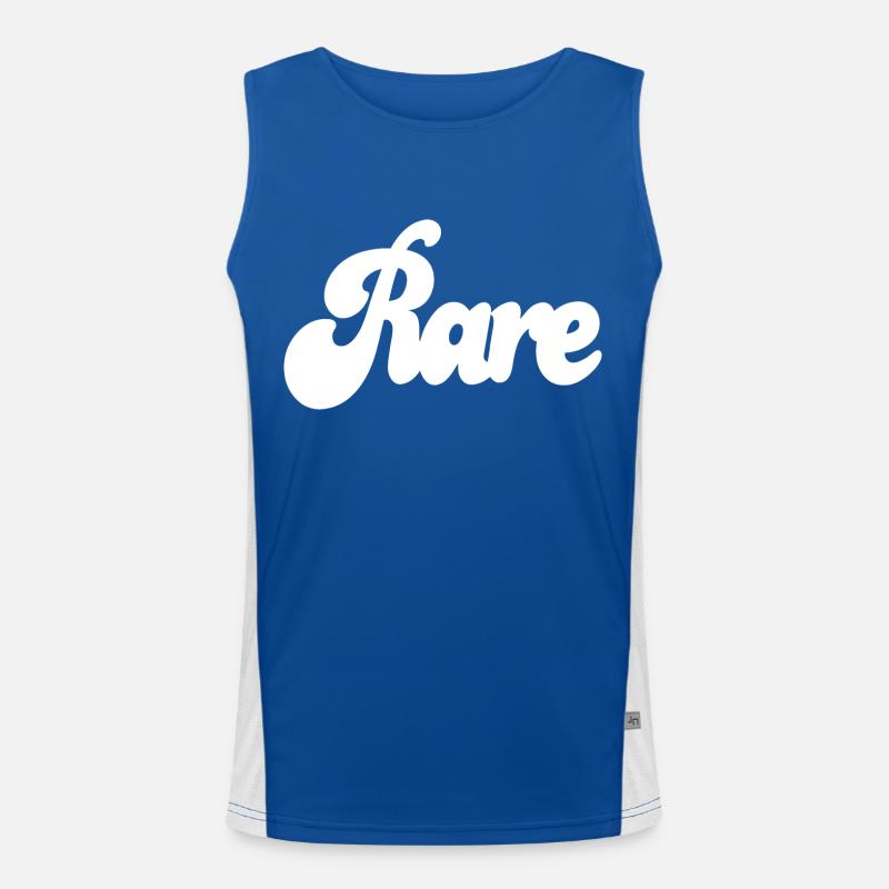 Rare White Men's Functional Contrast Tank Top 