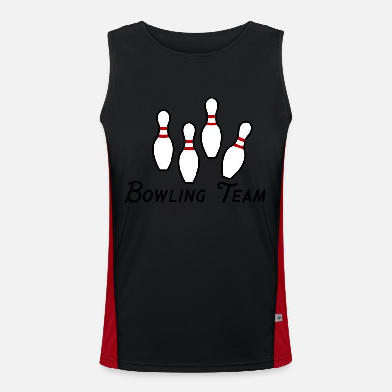 Équipe de bowling Débardeur respirant contrasté Homme 