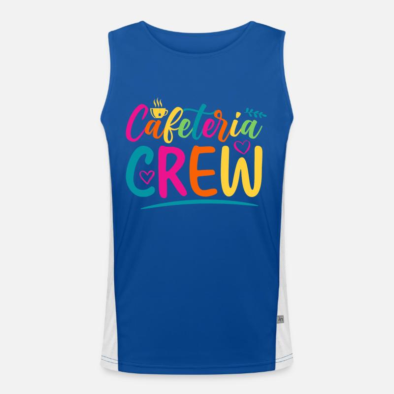 Cafeteria Crew Lustige sarkastische Geschenkidee Funktionelles Kontrast-Tank Top für Männer 