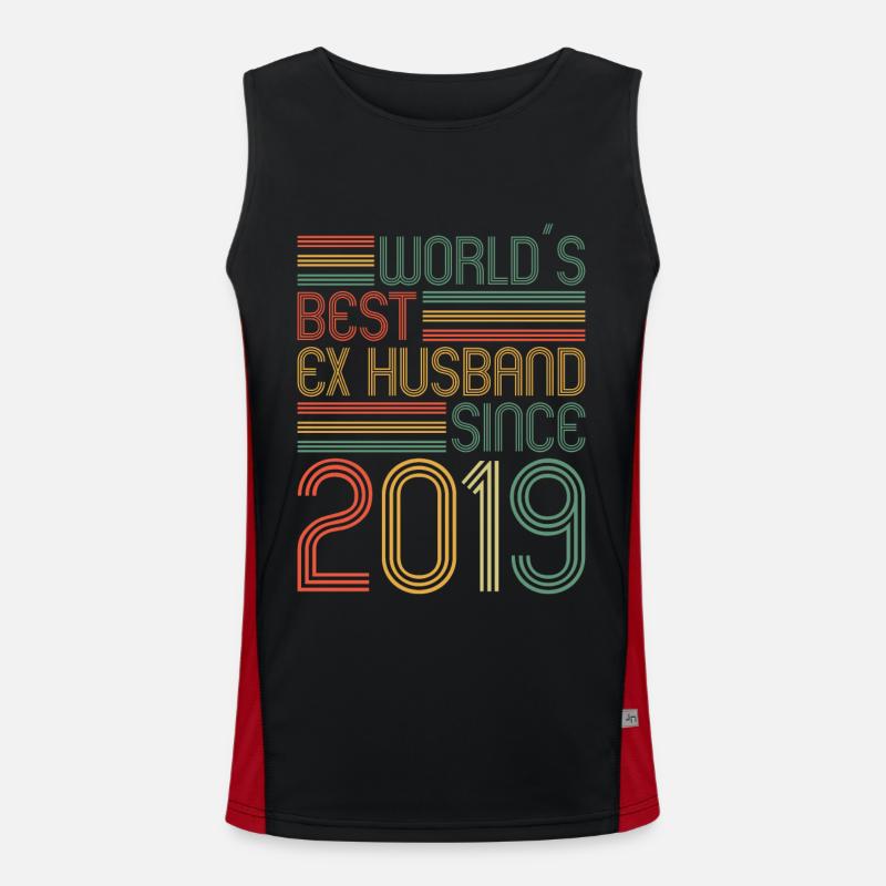 Worlds Bets Ex Husband since 2019 Scheidungs Funktionelles Kontrast-Tank Top für Männer 