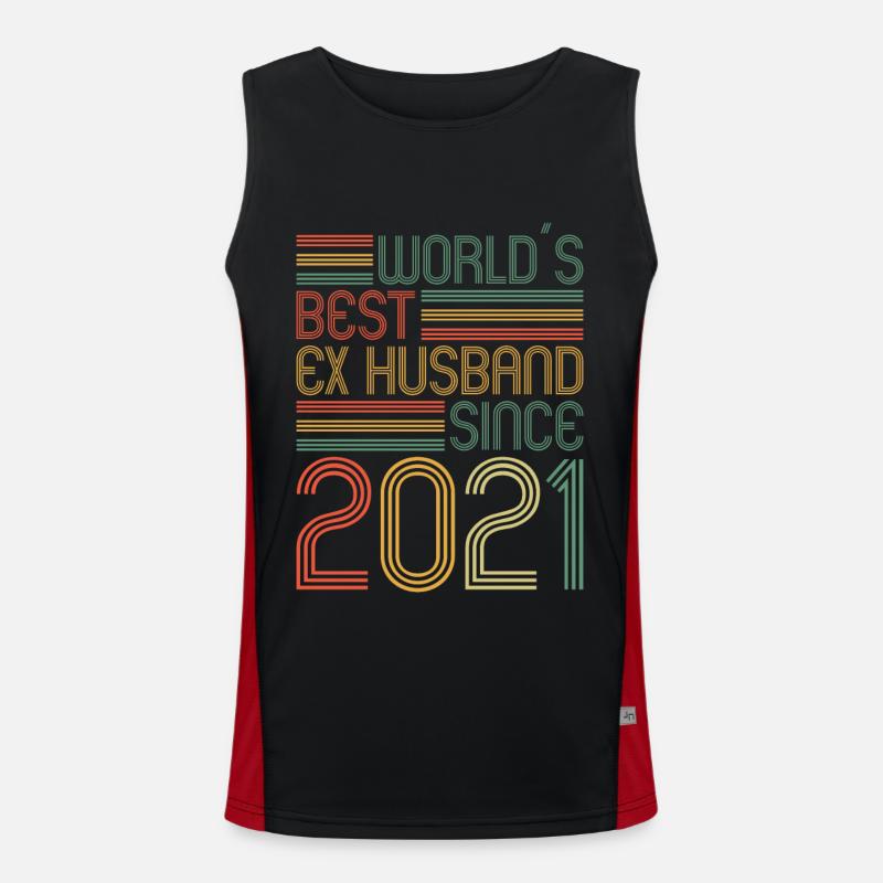 Worlds Bets Ex Husband since 2021 Scheidungs Funktionelles Kontrast-Tank Top für Männer 