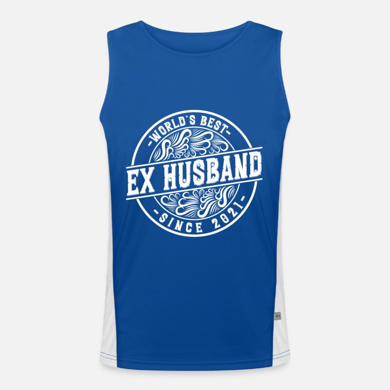 Worlds Bets Ex Husband since 2021 Divorce Men's Functional Contrast Tank Top 