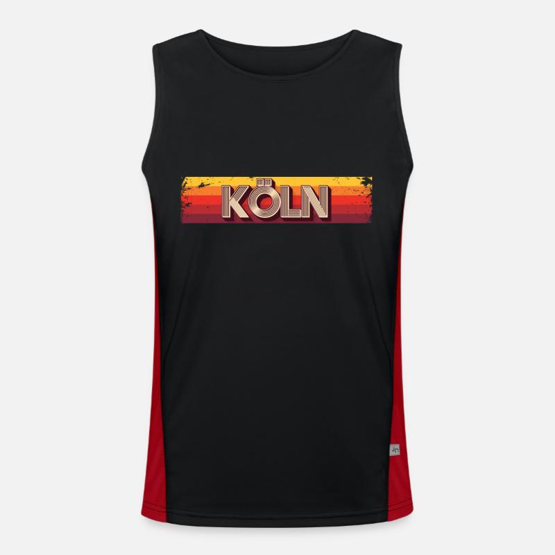 Kölnerin Kölner Köln Funktionelles Kontrast-Tank Top für Männer 