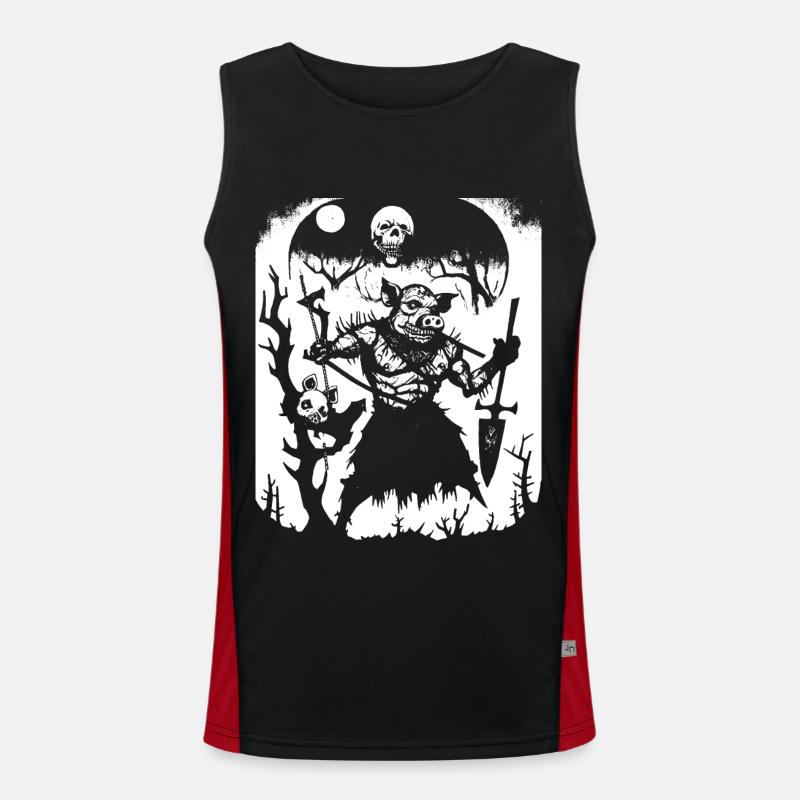 Dunkle Kunst Okkulte Gothic Batcave Mädchen Post Punk Fledermaus Funktionelles Kontrast-Tank Top für Männer 