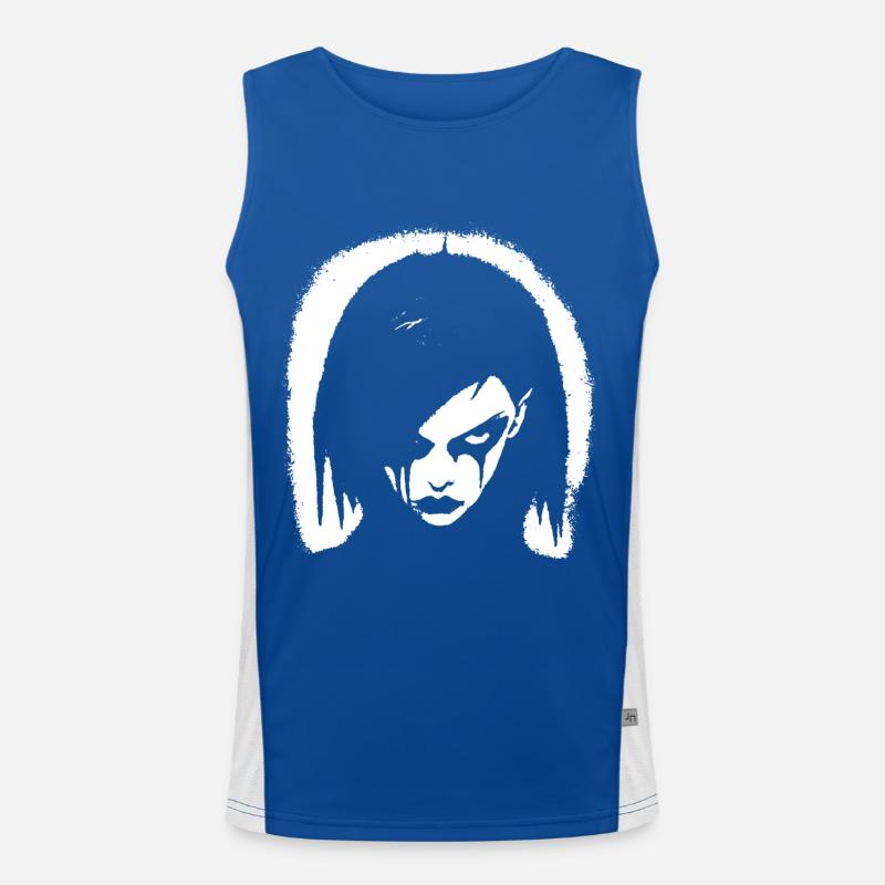 Dunkle Kunst Okkulte Gothic Batcave Mädchen Post Punk Fledermaus Funktionelles Kontrast-Tank Top für Männer 