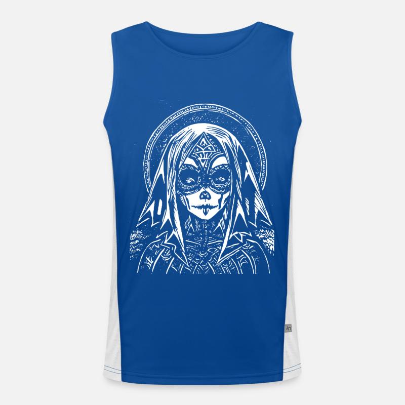 Dunkle Kunst Okkulte Gothic Batcave Mädchen Post Punk Fledermaus Funktionelles Kontrast-Tank Top für Männer 