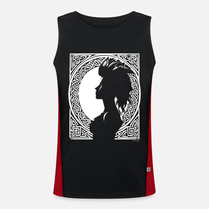 Düsterer Stil trifft auf mutiges Design in Horror Nun, O Funktionelles Kontrast-Tank Top für Männer 