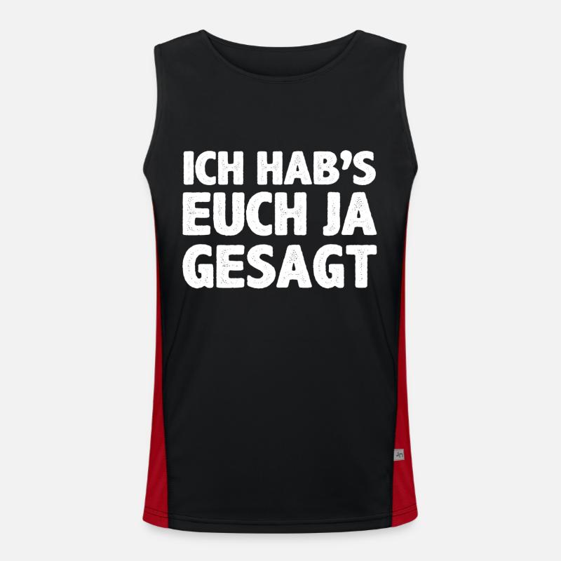 I told you so Men's Functional Contrast Tank Top 