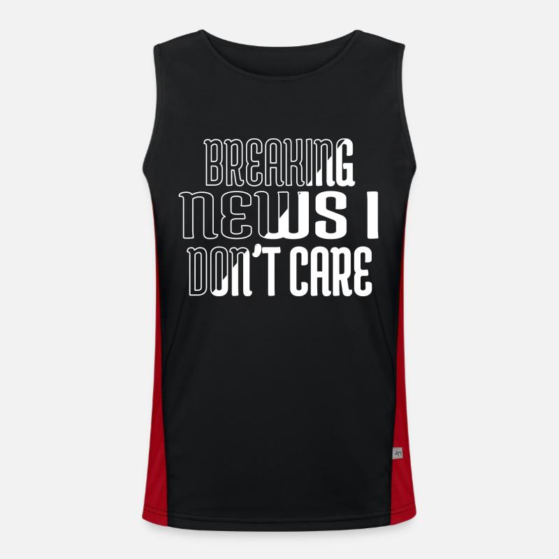funny sayings birthday present idea present idea Men's Functional Contrast Tank Top 