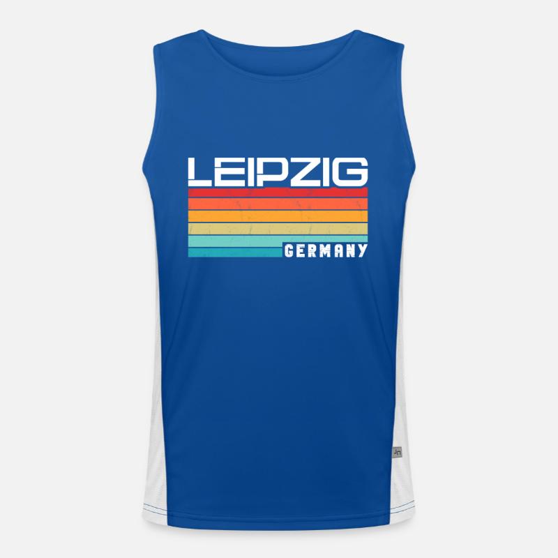 Leipzigerin Leipziger Leipzig Funktionelles Kontrast-Tank Top für Männer 