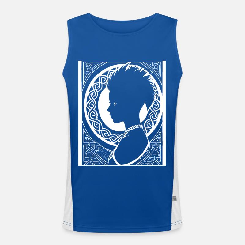Fantasy Post Punk Keltisch Stamm Bathöhle Mohawk Gi Funktionelles Kontrast-Tank Top für Männer 