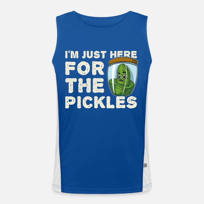 Cornichons Obst Einlegegurken Obst Garten Funktionelles Kontrast-Tank Top für Männer 