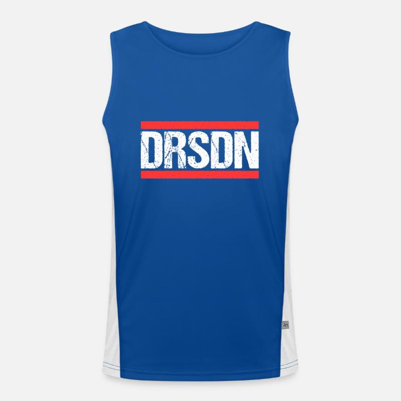 Dresdnerin Dresdner Dresden Funktionelles Kontrast-Tank Top für Männer 