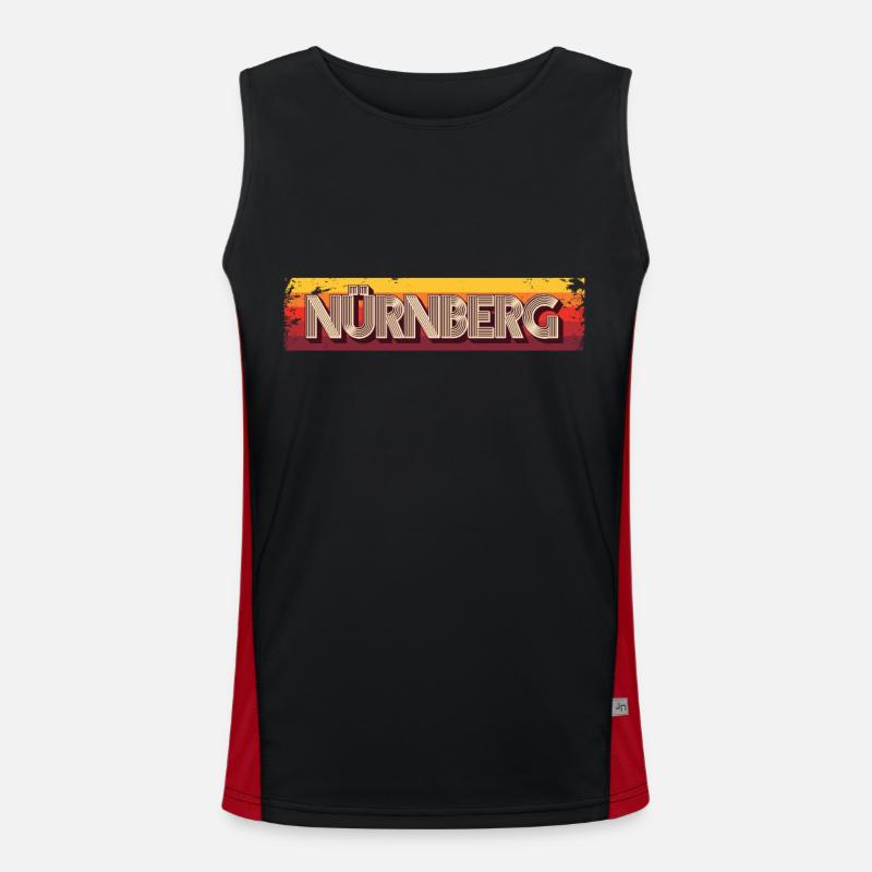 Nuremberg, Nuremberg, Nuremberg Débardeur respirant contrasté Homme 