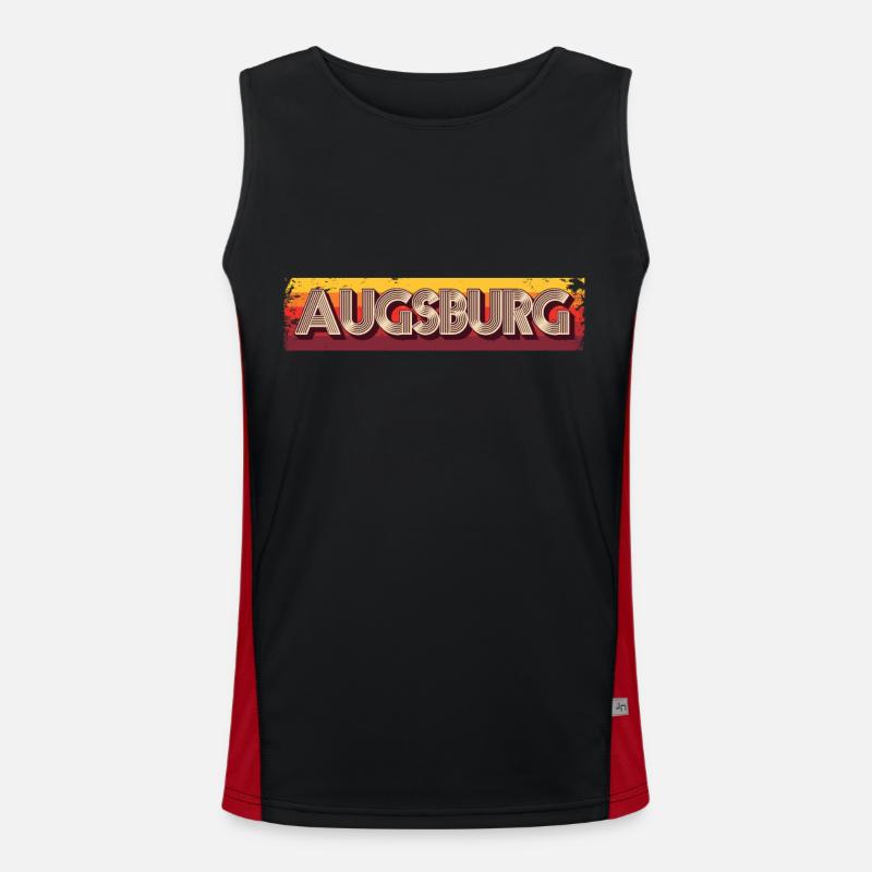 Augsburgerin Augsburger Augsburg Funktionelles Kontrast-Tank Top für Männer 