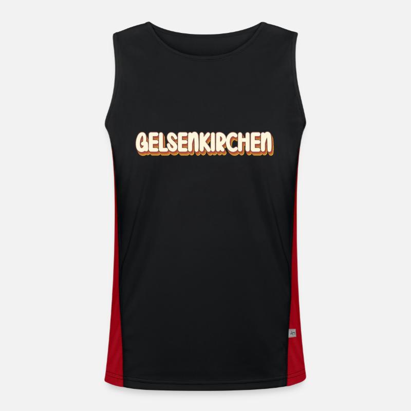 Gelsenkirchenerin Gelsenkirchener Gelsenkirchen Débardeur respirant contrasté Homme 